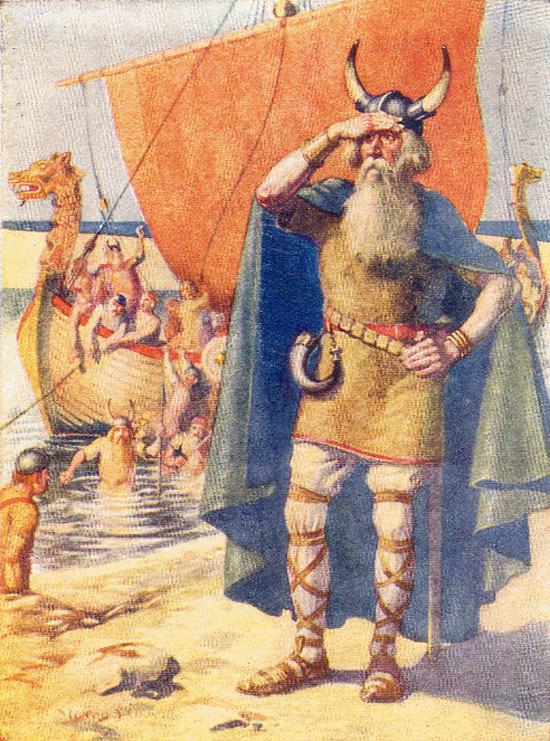 Vikingar och skepp